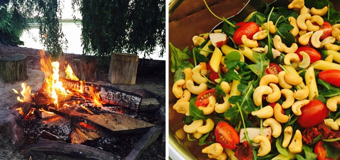 Zomer BBQ en kampvuur