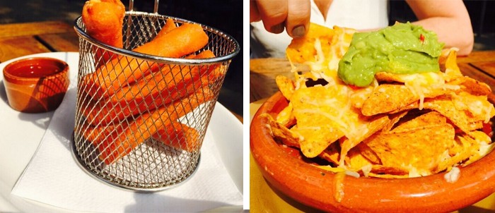 kaasstengels en nachos