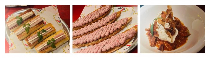 Voorgerechten restaurant Salut