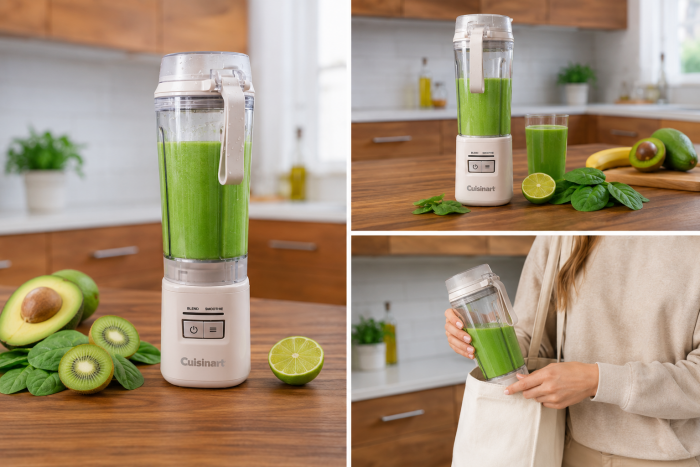 Cuisinart Blast & Go blender met groene smoothie