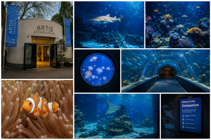 Fotcollage zee aquarium